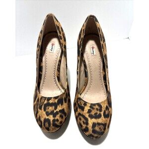 Olsenboye Leopard Animal Print Shoe Women's Size 7.5M  Platform/Stiletto Heel